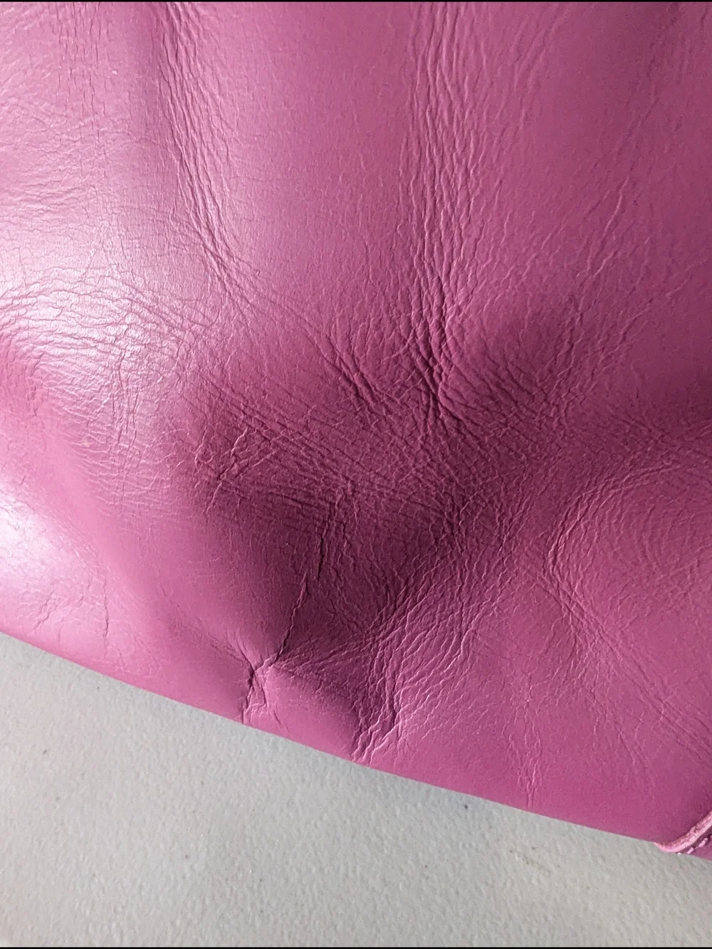 NWT Pink Genuine Leather Tote Bag Crossbody Purse Shoulder bag Removable Strap